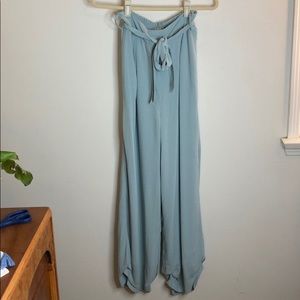 Flowy light blue pants